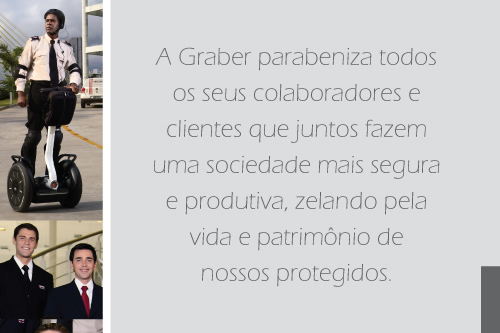 A Graber parabeniza todos os seus colaboradores e clientes que juntos fazem e uma sociedade mais segura e produtiva, zelando pela vida e patrimônio de nossos protegidos.